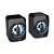 CAIXA SOM C3TECH SP-L50BK RGB 2.0 USB/P2 6W RMS PRETA - Imagem 1