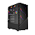 Gabinete Gamer Set Black Vulcan - Lateral Em Vidro - Pcyes - Gsbvpbr - Imagem 1