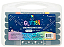 Kit 12 Canetas Touch Glitter – Ponta Dupla (24 Cores) - Imagem 1