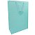 Sacola de Presente Verde Tiffany 30x42x12cm Tokyo Design Multiart Ref.SAC0083 - Imagem 1