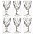 Jogo de Taças Diamond Clear 6 Peças 340ml Ke Home Ref.88001 - Imagem 3