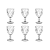 Jogo de Taças Diamond Clear 6 Peças 340ml Ke Home Ref.88001 - Imagem 4