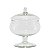 Bomboniere de Vidro com Tampa Maracanã 19x16cm Mistral Ref.914 - Imagem 1