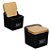 Saleiro de Porcelana Manhattan Preto 270ml Hauskraft Ref.PCLN194/PT - Imagem 2