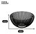 Centro de Mesa de Metal Preto 24,5x12,5cm Paramount Ref.4384 - Imagem 2
