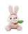 Coelha de Pelúcia Decorativa Rosa 12cm em Poliéster Multiart Ref.PAS0063 - Imagem 1