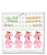 Prendedor de Páscoa Decorativo Rosa com 4 Peças Multiart Ref.MDN0029 - Imagem 1