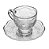 Xícara de Café com Pires 6 Unidades New Butterfly 80ml Lyor Ref.220857 - Imagem 2