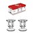 Castiçal Veneza em Vidro 6cm 2 Peças Hauskraft Ref.CH1155 - Imagem 1