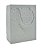 Sacola de Presente Relevo Flores Cinza 30x42x12cm Tokyo Design Multiart Ref.SAC0139 - Imagem 1