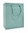 Sacola de Presente Relevo Flores Verde Tiffany 30x42x12cm Tokyo Design Multiart Ref.SAC0139 - Imagem 1