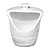 Saleiro de Porcelana Stone Branco 185ml Hauskraft Ref.PCLN177/BR - Imagem 1