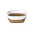 Cesto de Fibra Natural Bege com Branco 21x17x9cm Paramount Ref.3052 - Imagem 1