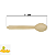 Kit Talher Colheres de Madeira 11cm 50UN - Imagem 3