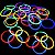 Pulseira Neon com Conectores 6h Duração 7 Cores C/15UN - Imagem 1