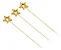 Palito Bambu p/Petiscos 12cm Ecológico Estrelas C/20Un - Imagem 1