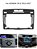 Para HONDA CRV 2012-16 LXR LXS 9 POLEGADAS Moldura e cabos de conexão para inst - Imagem 1