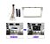 PARA TOYOTA CAMRY 2007-2011 9 POLEGADAS Moldura e cabos de conexão para instala - Imagem 5