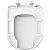 Assento Sanitário Polipropileno Vogue Plus Conforto Branco para vaso Deca - Imagem 3