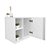 Conjunto Gabinete para Banheiro Branco 55cm sem Cuba Harpia - Imagem 6