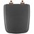 Assento Sanitário Poliéster Soft Close Boss Onix (Preto Fosco) para Vaso Incepa com Ferragem Rose Gold - Imagem 1