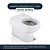 Assento Sanitário Poliéster Antibactéria Soft Close Carrara Branco para Vaso Deca com Ferragem Preta - Imagem 2