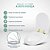 Assento Sanitário Poliéster Soft Close Level Branco para Vaso Deca com Ferragem Dourada - Imagem 4