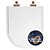 Assento Sanitário Poliéster Antibactéria Soft Close Level Branco para Vaso Deca com Ferragem Rose Gold - Imagem 1