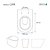 Assento Sanitário MDF Soft Close Link/LK Branco para Vaso Deca com Ferragem Preta - Imagem 3