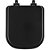 Assento Sanitário MDF Soft Close Piano Preto Fosco para Vaso Deca com Ferragem Preta - Imagem 1