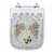Tampa de Vaso Poliéster Decorada Borboleta Tivoli Branco para louça Ideal Standard - Imagem 1