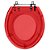 Tampa de Vaso Poliéster Avalon Vermelho Transparente para louça Ideal Standard - Imagem 1