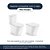 Assento Sanitário Poliester Soft Close Neo Branco para vaso Incepa - Imagem 4