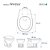 Assento Sanitário Laqueado Soft Close Windsor Creme (Bege) para vaso Deca - Imagem 3