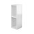 Mesa De Cabeceira Pequena 20x20x60cm Diamante Branco Quarto Sala - Imagem 6