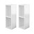 Conjunto Mesa De Cabeceira Pequena 20x20x60cm Diamante Branco Quarto Sala - Imagem 6