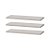 Kit Com 3 Prateleiras Brancas 40x20cm Com Suporte Invisivel - Imagem 2