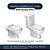 Assento Sanitario Belle Epoque Branco Para Vaso Deca Com Ferragem Dourada - Imagem 3