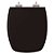 Assento Sanitario Poliester com Amortecedor Paladium Preto para Vaso Celite - Imagem 1