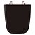 Assento Sanitario Aero Preto para vaso Ideal Standard - Imagem 1