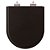 Assento Sanitário Poliester Soft Close Smart Preto para vaso Celite - Imagem 1