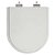 Assento Sanitário Poliester Soft Close Smart Cinza Prata para vaso Celite - Imagem 1