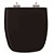 Assento Sanitário Poliester Soft Close Versato Preto para vaso Celite - Imagem 1