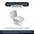 Assento Sanitário Poliester Soft Close One Piece Branco Gelo - Imagem 4