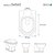 Assento Sanitário Poliester Soft Close Oxford Creme (Bege Claro) para vaso Deca - Imagem 3