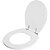 Assento Sanitário Poliester Aries Cinza Claro para vaso Eternit - Imagem 2