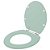 Assento Sanitario Poliester Convencional Oval Verde Agua para vaso Incepa - Imagem 2