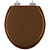 Assento Sanitário Poliester Soft Close Flamingo Ocre Marrom para vaso Incepa - Imagem 1