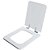 Assento Sanitário Poliester Soft Close Square Branco para vaso Incepa - Imagem 2