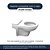 Assento Sanitário Poliester Soft Close Studio Cinza Platina (Cinza Claro) para vaso Incepa - Imagem 4